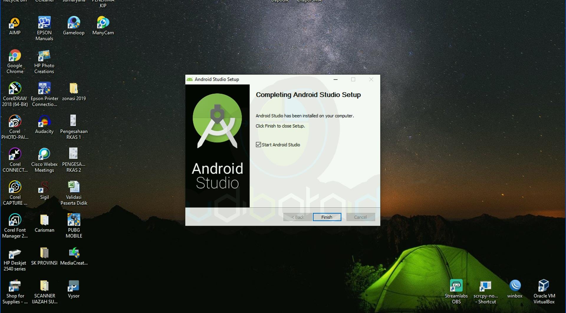 android studio install windows 7