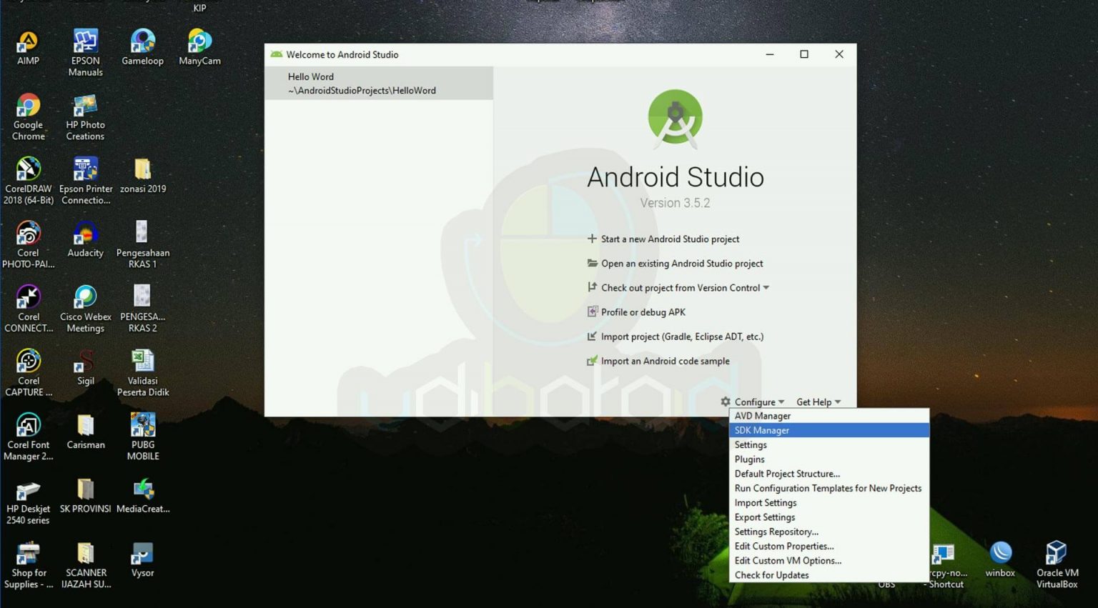 android studio intent to dialog