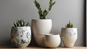 Ceramic plant pots