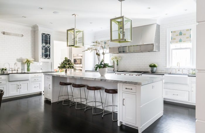 Classic kitchen with island layout