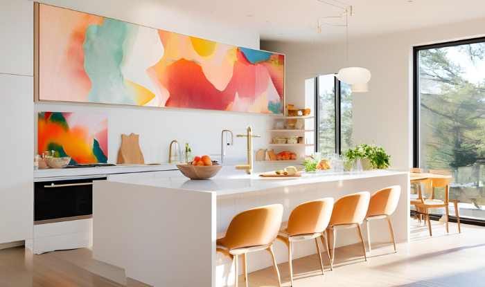 modern kitchen artwork